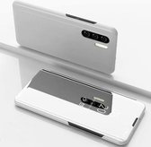 Clear View Mirror Stand Set Cover voor Galaxy Note 10+ _ Zilver