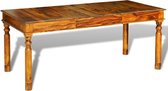 Eettafel Bruin Hout (Incl LW Klok) Rechthoekig - Dineertafel - Eet tafel - Eetkamertafel - Woonkamer tafel