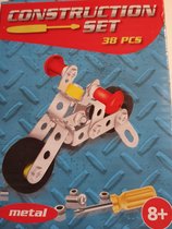 Constructieset Bouwpakket - Metaal - Motor - 38-Delig