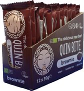 Quin Bite Raw Bar Brownie - 100% Bio Vegan Glutenvrij - 12x30gr.
