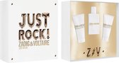 Zadig & Voltaire Just Rock! for Her Giftset - 50 ml eau de parfum spray + 50 ml showergel + 50 ml bodylotion - cadeauset voor dames