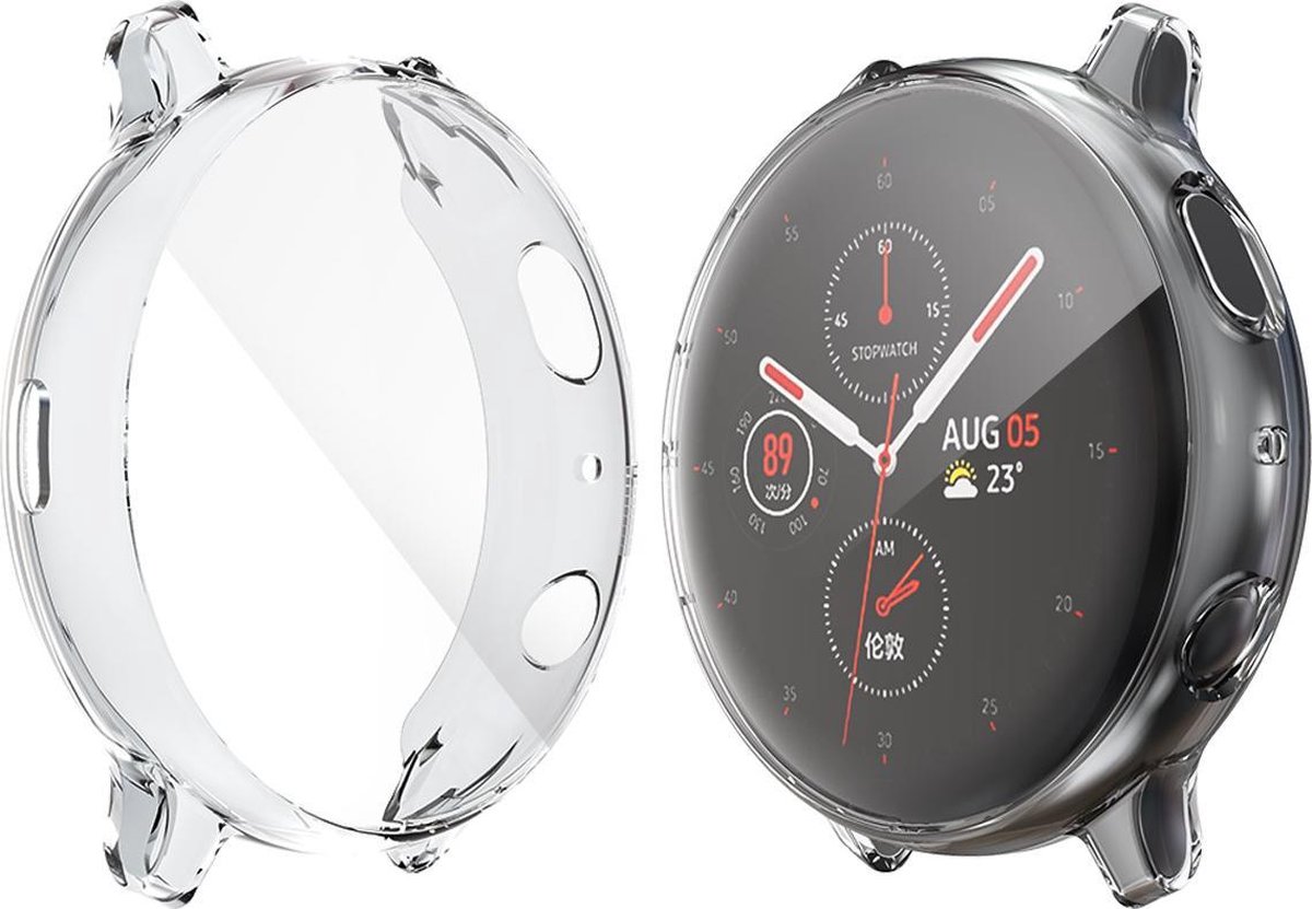 Full Cover Bumper voor Samsung Galaxy Watch Active 2 44mm – Siliconen  Case | bol.com