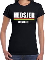 Carnaval Hedsjer de gekste t-shirt zwart voor dames XS