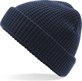 Senvi Classic Wafel Knit Beanie Blauw (One size fits all)