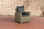 CLP Fisolo Fauteuil - 5mm rond Polyrotan natura antraciet