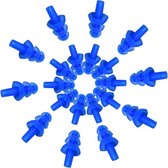 10 paren waterdichte zwemmen siliconen oordopjes voor volwassen zwemmers kinderen duiken zachte anti-ruis ear plug (blauw)