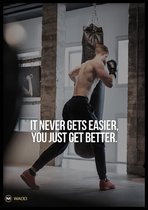 Poster Get Better - 50x70cm - Quote Poster