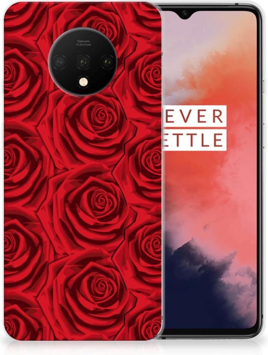 OnePlus 7T TPU Case Red Roses