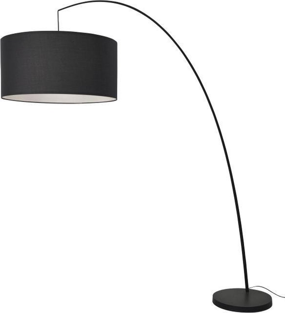 Sompex - Staande lamp / boog lamp - Fisher - Zwart | bol.com