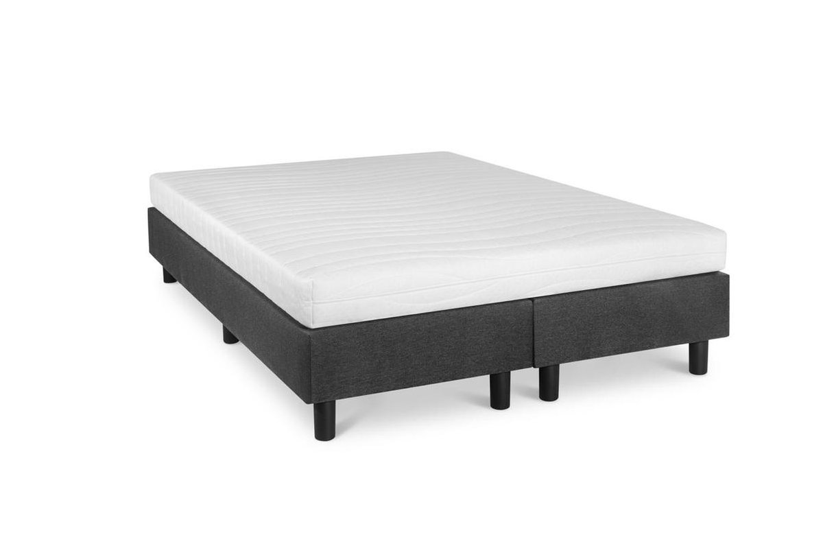 Beddenplein 4045 Boxspring Student Basic Antraciet 140x200 cm - afbeelding 2