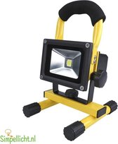 Accu Led floodlight 10 Watt 6000K