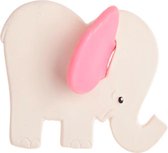 Lanco rubberen bijtspeeltje olifant met roze oren