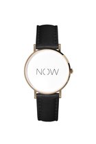 NOW Watch  |  Zwart  |  Fine Collectie  |  Horloge zonder tijd  |  Armband  |  Mindfulness  |  Sieraad met betekenis