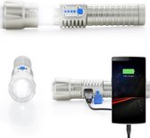 MacGyver ‘EXTREME’ Zaklamp Oplaadbaar| USB Powerbank-functie | 250 meter | 5W CREE LED-lamp