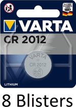 8 stuks (8 blisters a 1 st) Varta CR 2012 Single-use battery Lithium