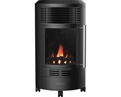 Qlima GH 8034 - Mobiele Gaskachel - 3400 Watt - Sfeervlam en kolen - Met Wieltjes Qlima GH 8034 - Mobiele Gaskachel - 3400 Watt - Sfeervlam en kolen - Met Wieltjes