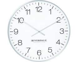 Riverdale Wandklok Camden zilver 53cm