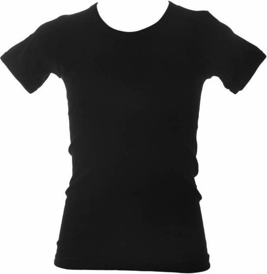 Beeren Jongens T-Shirt - Ronde hals - Zwart - maat 140