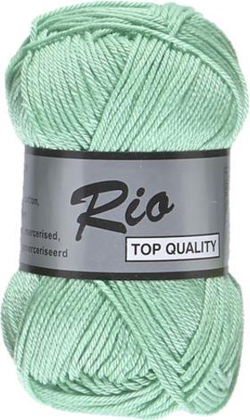 Lammy yarns Rio katoen garen - mint groen (841) - naald 3 a 3,5 mm - 1 bol  | bol.com