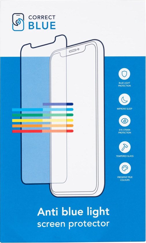 Correct Blue Anti Blue Light Screen Protector voor Apple iPhone X/Xs bol