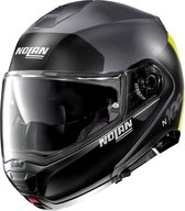 Nolan N100-5 Plus Distinctive 25 Flat Lava Grey Yellow Systeemhelm - Motorhelm - Maat S