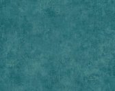 BLAUW GROEN GEWOLKT BEHANG - AS Creation Sumatra