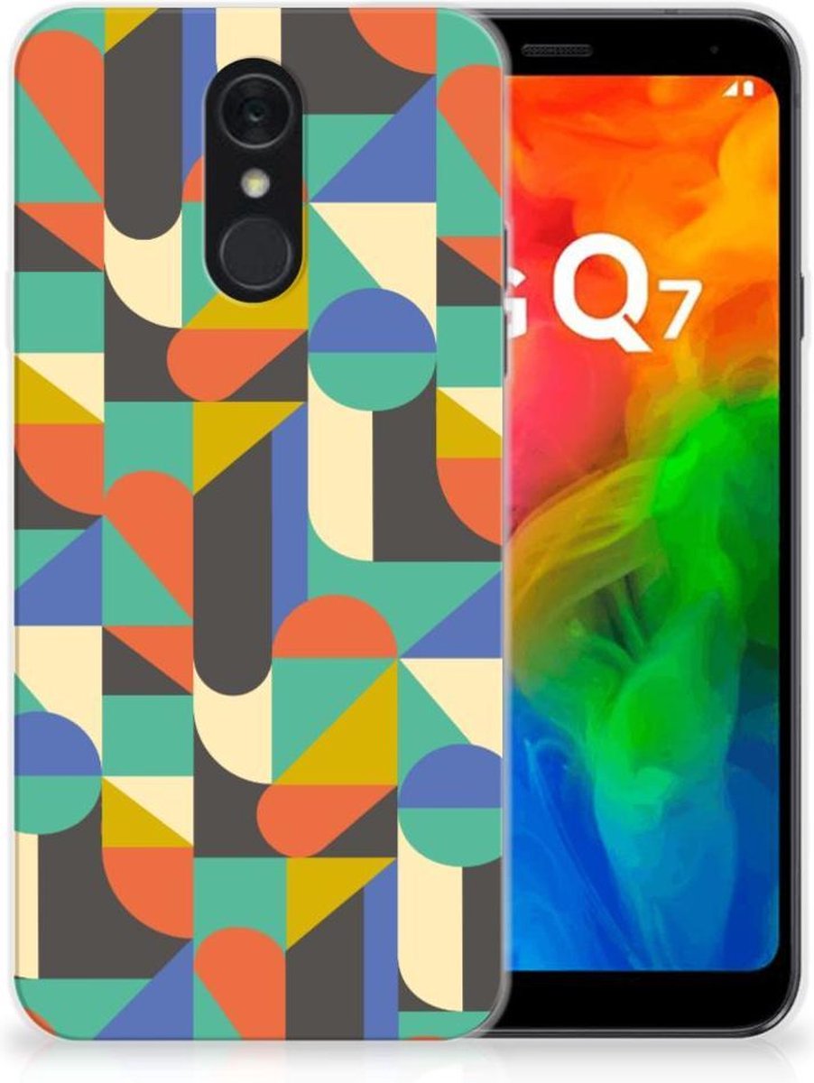 LG Q7 TPU bumper Funky Retro