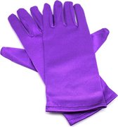 Paars Satijnen Handschoenen - Ana-Purple