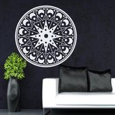 3D Sticker Decoratie Mandala Om Yoga Flower Sign Wall Sticker Home Decor Wall Art Vinyl Wall Decals Decoration Mural - Coffee