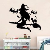 3D Sticker Decoratie Ketel Spider Heks Muursticker Halloween Home Decor Vinyl Verwijderbare Art Muurtattoo voor kinderen Slaapkamer - AW9430