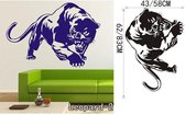 3D Sticker Decoratie Dier Luipaard Ogen Decal Woonkamer Vinyl Carving Muurtattoo Sticker voor Kinderkamer Home Raamdecoratie - Leopard2 / Small