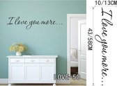 3D Sticker Decoratie One Love One Heart Quote Muurschildering Poster Verwijderbare Infinity Love Kiss Vinyl Muursticker Vinyl Decal Home Decor - LOVE50 / Small