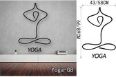 3D Sticker Decoratie GYMNAST GYMNASTISCH Dansen Ballet MEISJES Wall Art Sticker Decal Thuis DIY Verwijderbare Woondecoratie Yoga Muurschildering voor Dansers - YogaG8 / Large