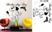 3D Sticker Decoratie Petshop Verzorgingsalon Muursticker Hond in bad nemen Afneembaar Vinyl Art Kat Decals Home Decor - Salon22 / Small