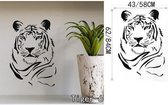 3D Sticker Decoratie Het nieuwe dier Luipaard Creatieve persoonlijkheid Decoratieve vinyl muurstickers Tiger Muurtattoo Art Mural Home Decor - Tiger6 / Small