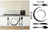 3D Sticker Decoratie De keuken is thuis Hart Patroon Quotes Muursticker PVC Verwijderbaar Huisdecoratie Keuken Behang Muuraffiche voor Hotel - KNF4 / Small