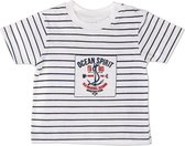 Babybol Jongens Witte Tshirt Ocean - 86