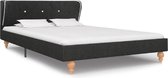 Bedframe Donkergrijs (Incl LW Anti kras Vilt) 120x200 cm - Bed frame met lattenbodem - Tweepersoonsbed Eenpersoonsbed
