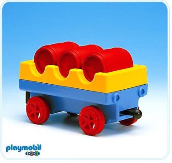 Playmobil 123 (6904) Train Baril Wagon + 3 barils