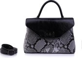 Classic chic handbag snake Qischa® zwart