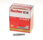 Fiche universelle Fischer U x 8 x 50R - (Prix par 50 pièces)