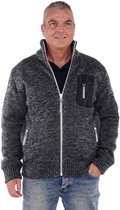 BJØRNSON EVEN Gebreid Noors Vest Acryl Winddicht Heren - Maat 5XL - Grijs