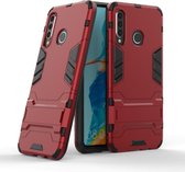 Huawei P30 Lite Kickstand Shockproof Rood Cover Case Hoesje A3BL