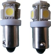 Xenon Look 5 SMD LED H6W 6000k - wit