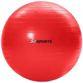 ScSports - Fitnessbal - Incl. handpomp - Ø 65 cm - Rood