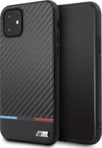 iPhone 11 TPU Case hoesje - BMW - Effen Zwart - Kunstleer