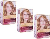 L'Oréal Paris Excellence Creme Crèmekleuring 8 Lichtblond - Haarverf - 3 Stuks Voordeelverpakking
