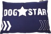 Lex & Max Dog Star - Losse hoes voor hondenkussen - Rechthoek - Indigo - 100x70cm