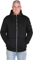 STØRVIK KARST Hooded Sweatvest Teddy Gevoerd Heren - Maat 2XL - Zwart