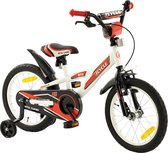2Cycle BMX Kinderfiets - 16 inch - Wit-Rood - Jongensfiets